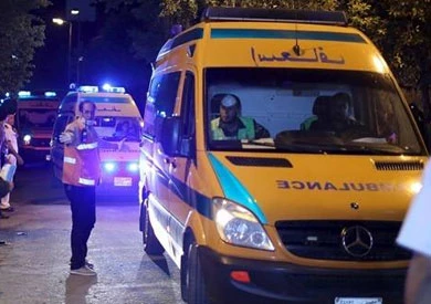 حادث انقلاب أتوبيس بقرية حصة شبشير يسفر عن إصابتين بعد قيادة طفل له
