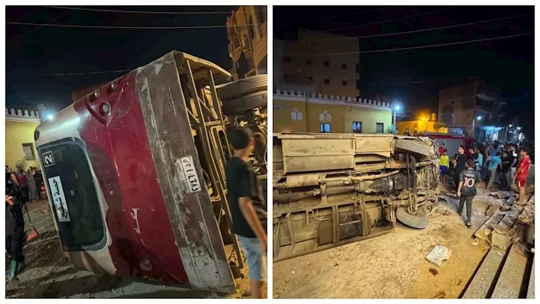 ضبط طفل يقود أتوبيس ركاب بالغربية بعد مصرع شخص وإصابة 3