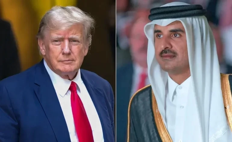 أمير قطر وترامب يتبادلان الرؤى حول الملف الإقليمي في اتصال هاتفي
