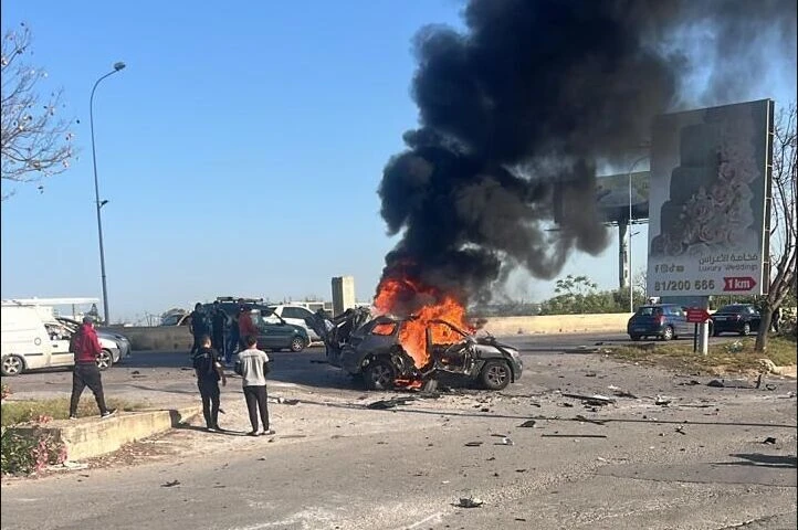 غارة إسرائيلية على تبنين جنوبي لبنان تسفر عن إصابات وحرائق