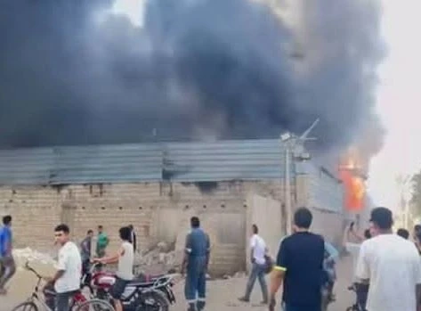 حريق يلتهم مخزن "فوم" في كرداسة و8 سيارات إطفاء تهرع إلى المكان
