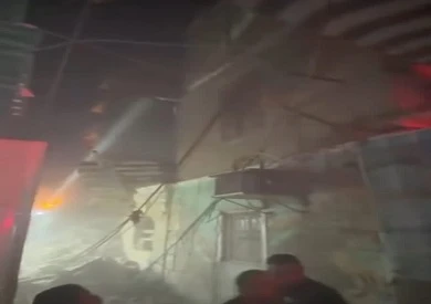 استخراج جثمان سيدة من تحت أنقاض منزل منهار في المنيا