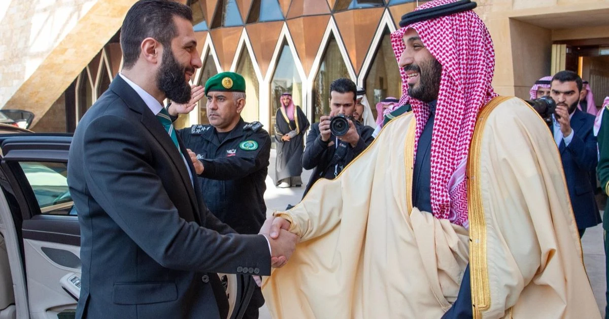 ولي العهد السعودي والرئيس السوري يبحثان تطورات المنطقة في لقاء بالرياض