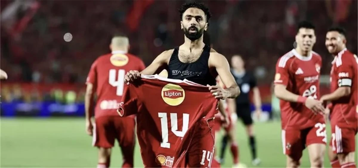 حسين الشحات يسجل الهدف الثالث للأهلي في مرمى كيتارا