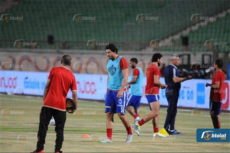 تدريبات تأهيلية لثنائي الأهلي المصاب