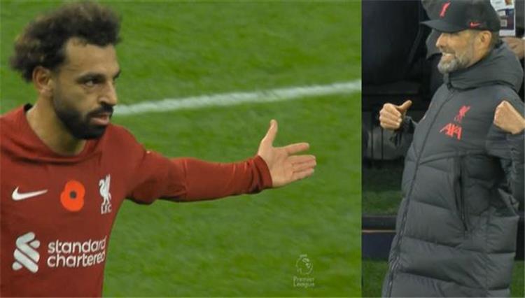 هدف محمد صلاح الثاني في مرمي توتنهام ورد فعل يورجن كلوب